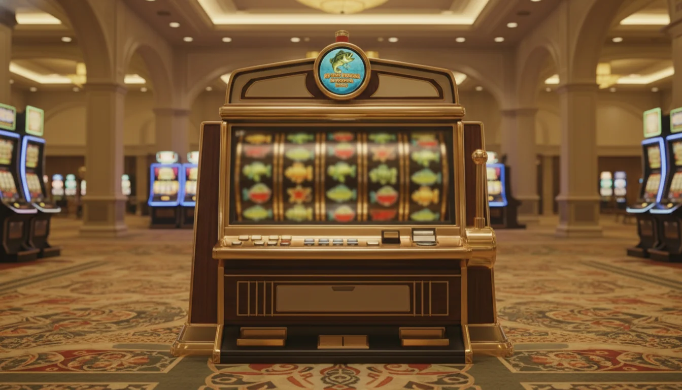 Happy fisherman character with a big net